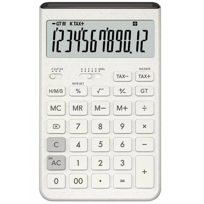 Casio JT-200T-WE 12 Hane Beyaz Masa Üstü Hesap Makinesi