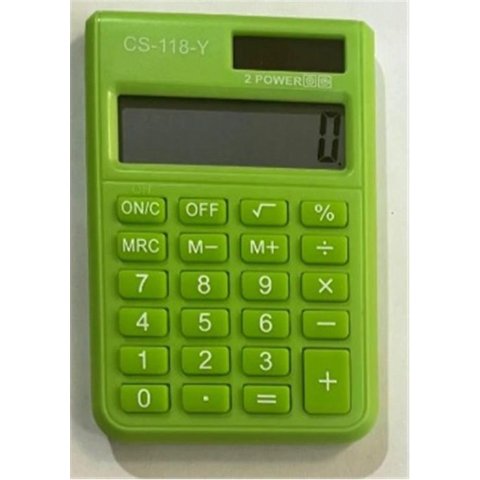 CSL CS-118-Y Yeşil 8 Hane Cep Tipi Hesap Makinesi