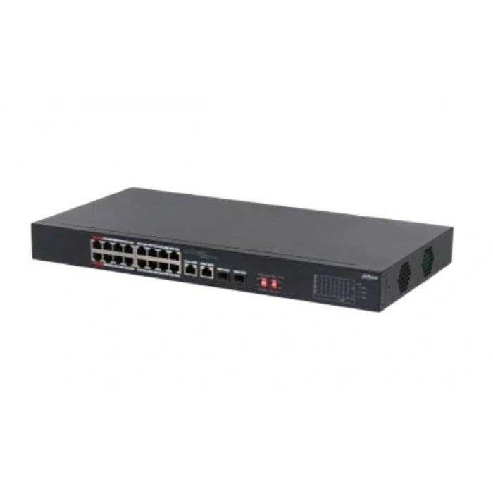 DAHUA PFS3218-16ET-135 16 PORT 16XFE-2XGE-2XGE/SFP 135W YÖNETİLEMEZ POE SWİTCH