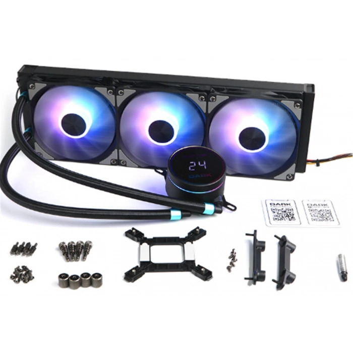 Dark DKCCW362 Freezer W362 2025 Edition 360mm 300W TDP, ARGB LEDli Sıcaklık Göstergeli Sıvı Soğutma