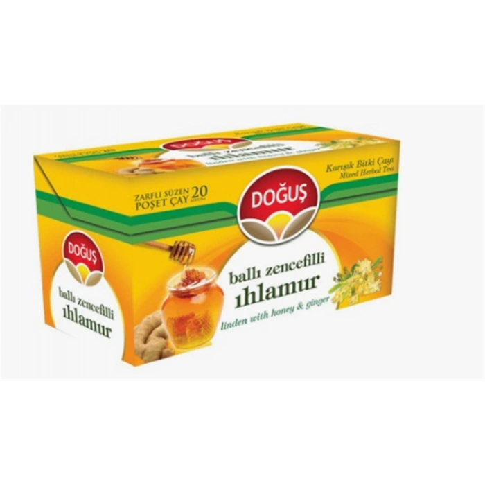 Doğuş Ballı Zencefilli Ihlamur Bitki Çayı 20x1,5 gr