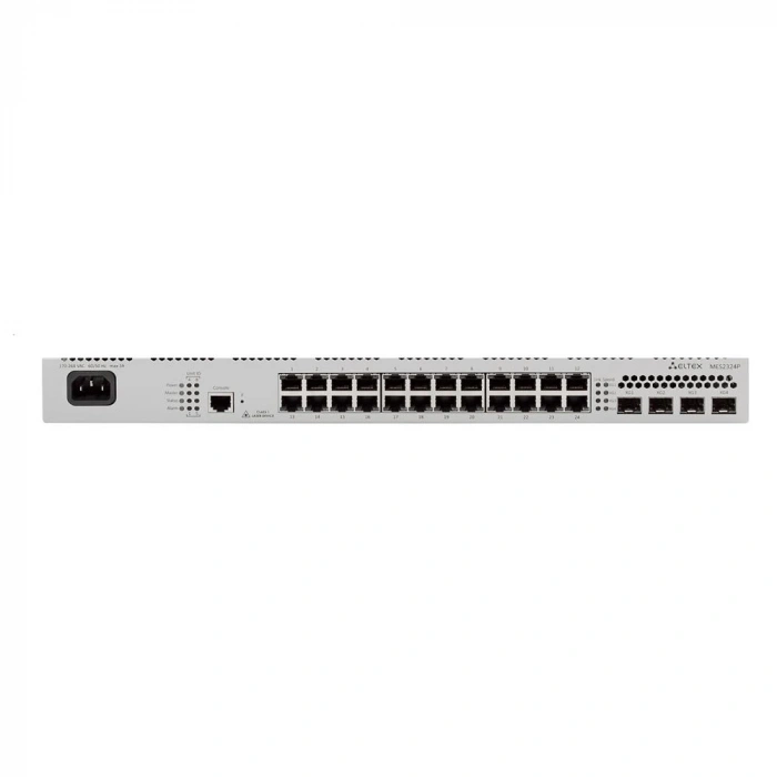 Eltex MES2324P 24 Port GigE PoE 380W  + 4x10G SFP+ L2+ Ethernet Access Switch