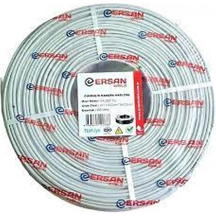 ERSAN ER-2201CU 2+1 1x0,22 mini Coax 2x0,22mm 100  metre CCTV Kamera Kablosu