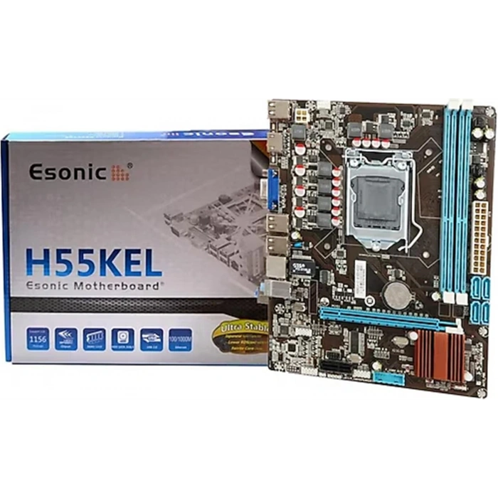 Esonic H55KEL DDR3 Hdmı Vga SATA2 1156P Anakart