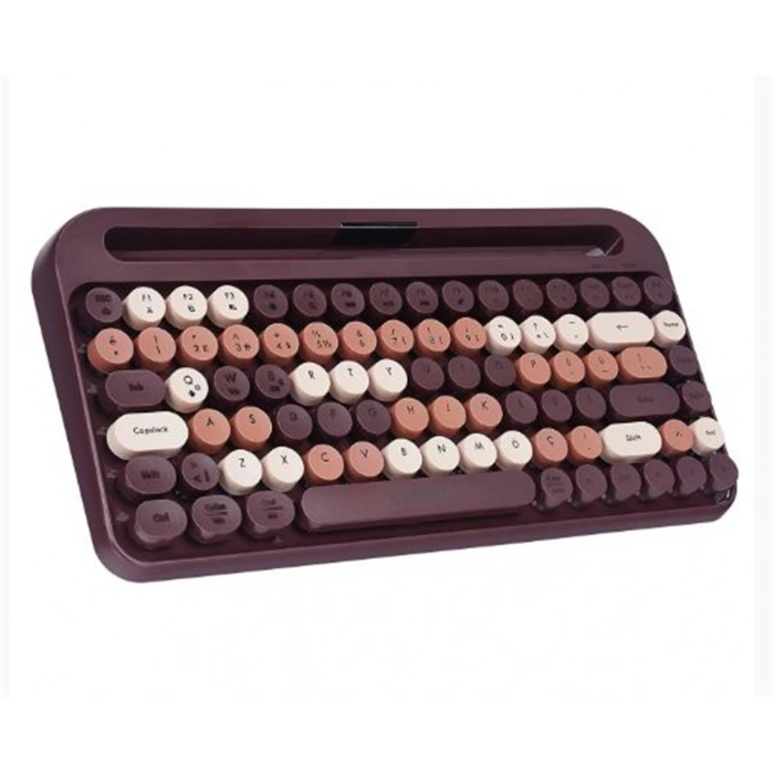 Everest KB-99 MOCHA 2.4G+BT1+BT2 Çoklu Cihaz Bağlantılı Q Kablosuz klavye