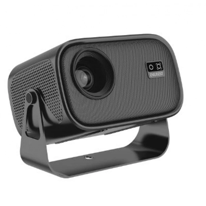 Everest PJ04 Pandora Siyah-Gri Taşınabilir 1280-720P 7500 Lumen 4K Andriod 13 HD Projeksiyon Cihazı