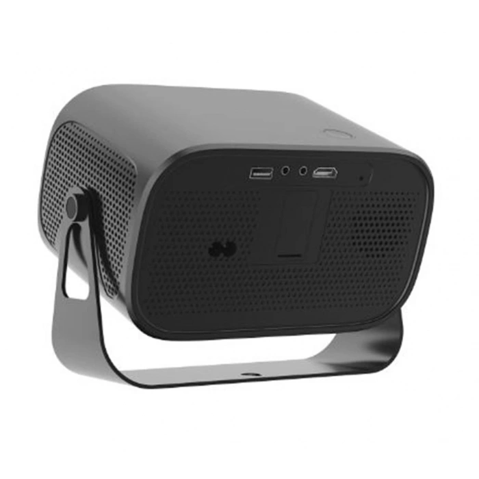 Everest PJ04 Pandora Siyah-Gri Taşınabilir 1280-720P 7500 Lumen 4K Andriod 13 HD Projeksiyon Cihazı