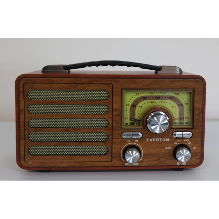 Everton Rt-755 Bluetooth Fm-Usb-Tf-Aux Şarjlı Nostaljik Radyo
