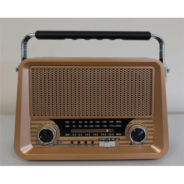 Everton Rt-756  Bluetooth Fm-Usb-Tf-Aux Şarjlı Nostaljik Radyo