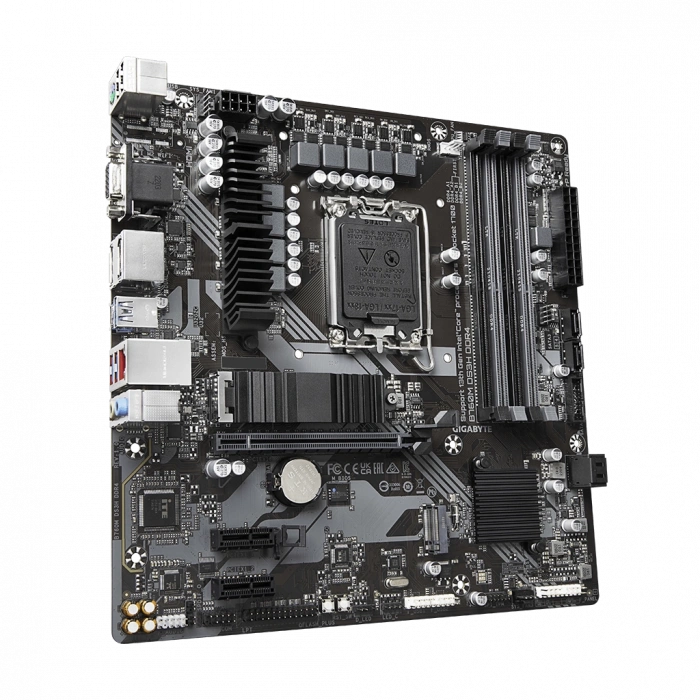 GIGABYTE B760M DS3H DDR4 7600MHz(OC) DDR5 Soket 1700 M.2 HDMI DP D-Sub mATX Anakart