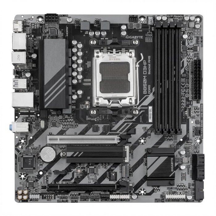 GIGABYTE B850M D3HP 8200MHz OC DDR5 Soket AM5 M.2 HDMI DP mATX Anakart