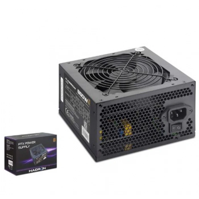 HADRON HD424 PC Power Supply Güç Kaynağı 650W 12 cm Fan ATX 80 Plus Siyah