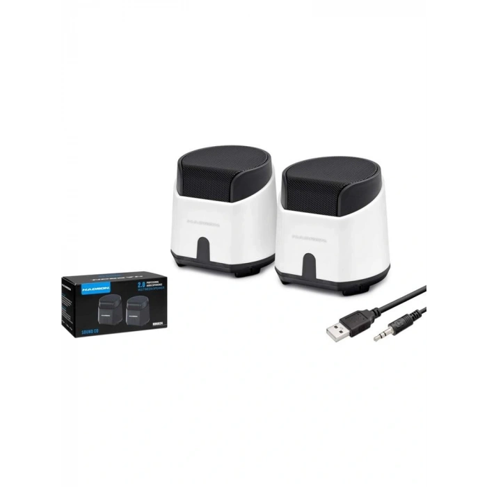 Hadron HD6024W Speaker Pc Beyaz 8.5-9-9 cm