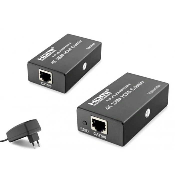 Hadron Hdx1367  100M Hdmi Extender 4K DC 5V adaptör Siyah
