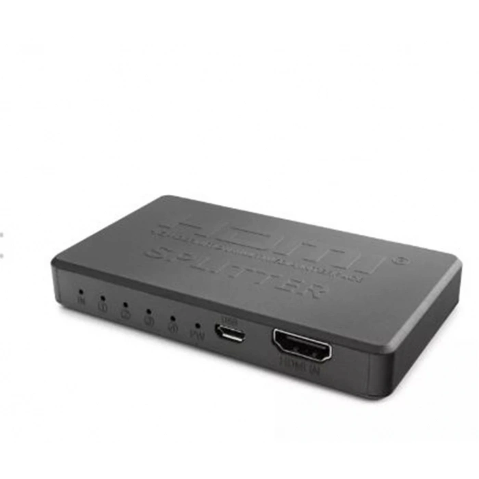 Hadron Hdx1372 Hdmi Splitter 4Port 4K-20 With Usb Power Cable