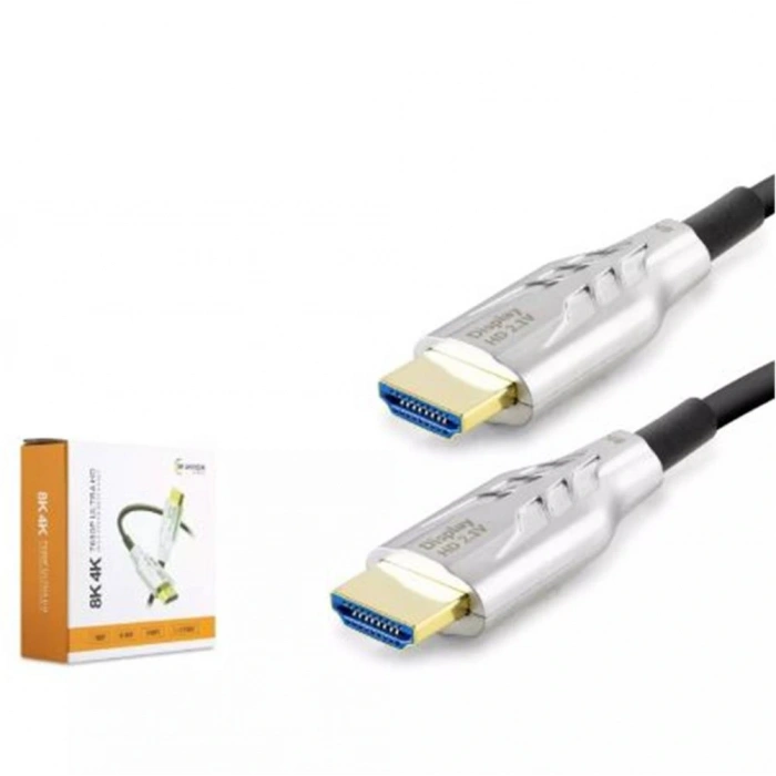 HADRON HDX2050 HDMI KABLO PVC 8K 60HZ 2.1V OPTIC OD8.0 30M SİYAH