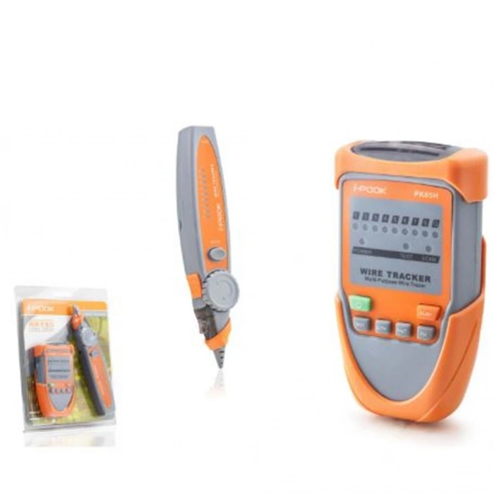 HADRON HDX6524 Wire Tracker Kablo Bulucu ve Network Test Cihazı Turuncu Gri