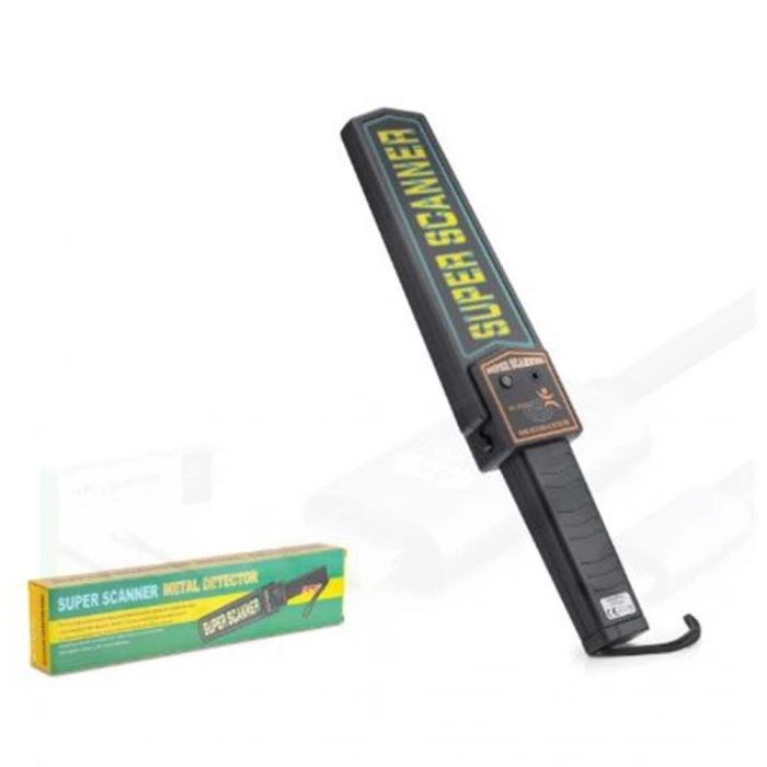 HADRON HDX6528 Super Scanner El Tipi Güvenlik Metal Dedektörü Siyah