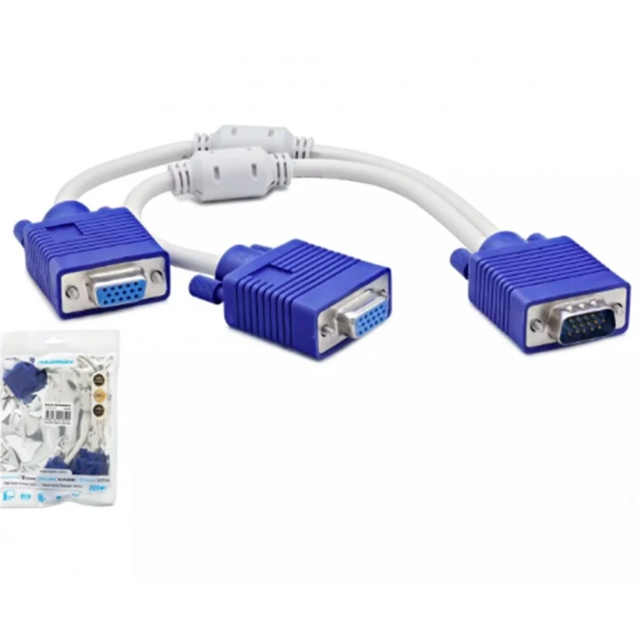 Hadron Hdx7753 Vga To 2-Vga F Y Kablo 30Cm Beyaz