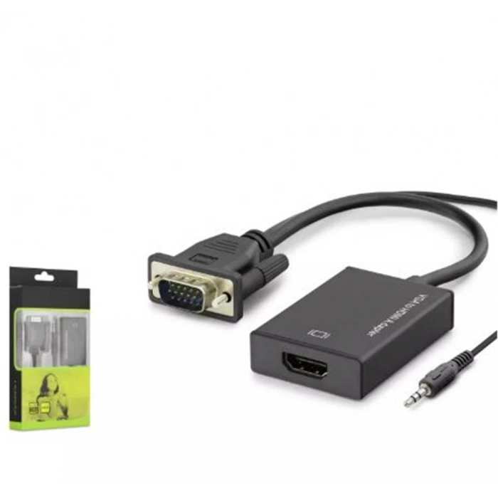 Hadron Hdx7794 Vga To Hdmi F Çevirici + Audio 1080P Siyah