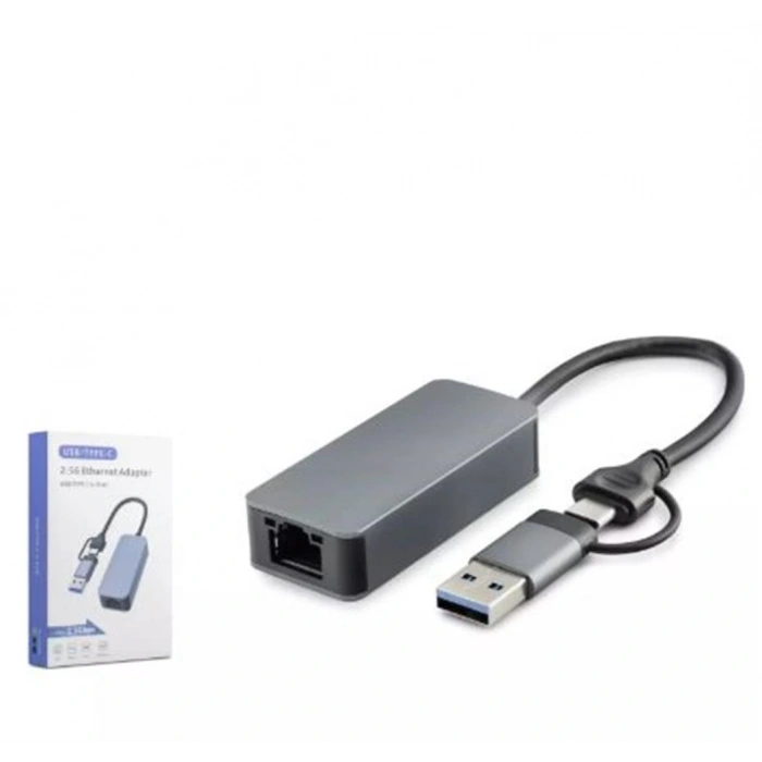 HADRON HDX7852 ETHERNET CARD USB2.0 + TYPE-C 2.5 Gigabit