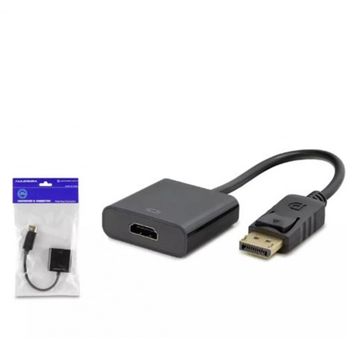 HADRON HDX7873 DisplayPort to HDMI Dişi Görüntü Dönüştürücü 4K 30 Hz - Siyah