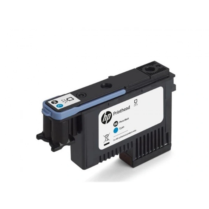 HP F9J86A 744 Fotoğraf Siyahı ve Mavi Baskı Kafası