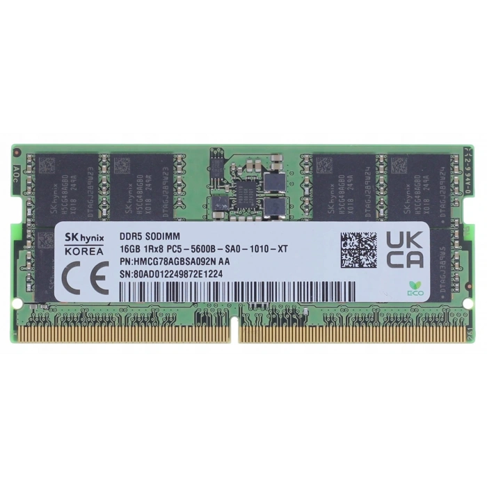 HyNIX 16GB DDR5 5600MHz HYNIX 1.1V Sodimm Kutusuz HMCG78AGBSA092N-AA Notebook Ram