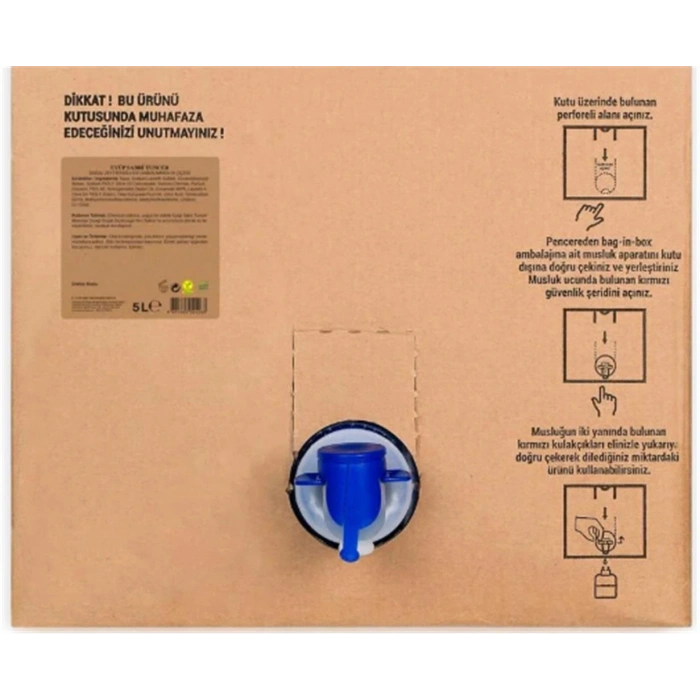 Manolya Çiçeği 5lt Doğal Zeytinyağlı Sıvı Sabun  Bag in Box