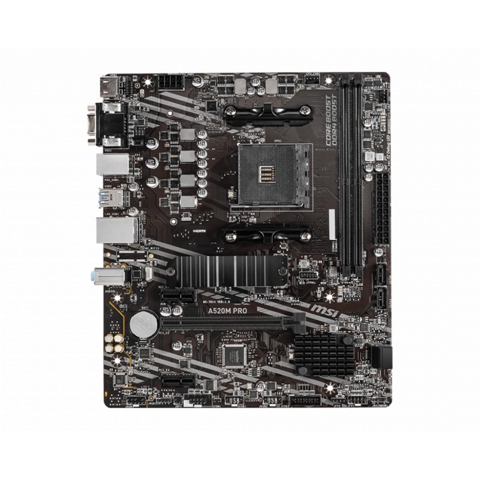 MSI A520M PRO 4600MHz(OC) DDR4 Soket AM4 M.2 HDMI VGA mATX Anakart
