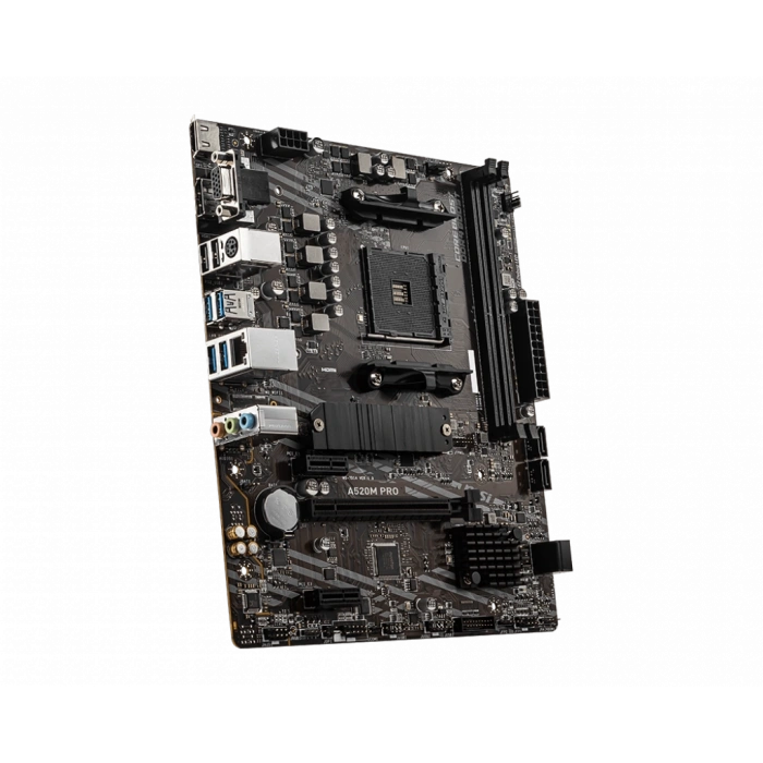 MSI A520M PRO 4600MHz(OC) DDR4 Soket AM4 M.2 HDMI VGA mATX Anakart