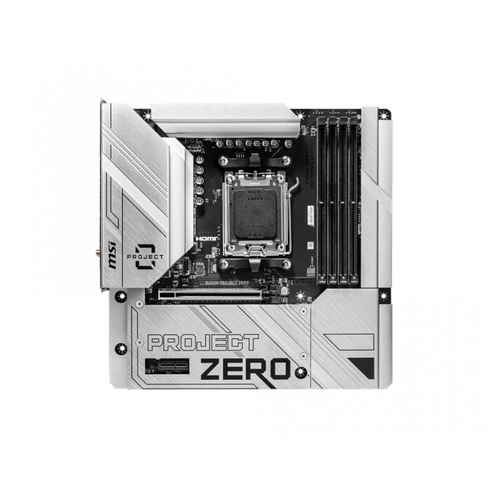 MSI B650M PROJECT ZERO AM5 Soket DDR5 7600(OC)MHz mATX Anakart