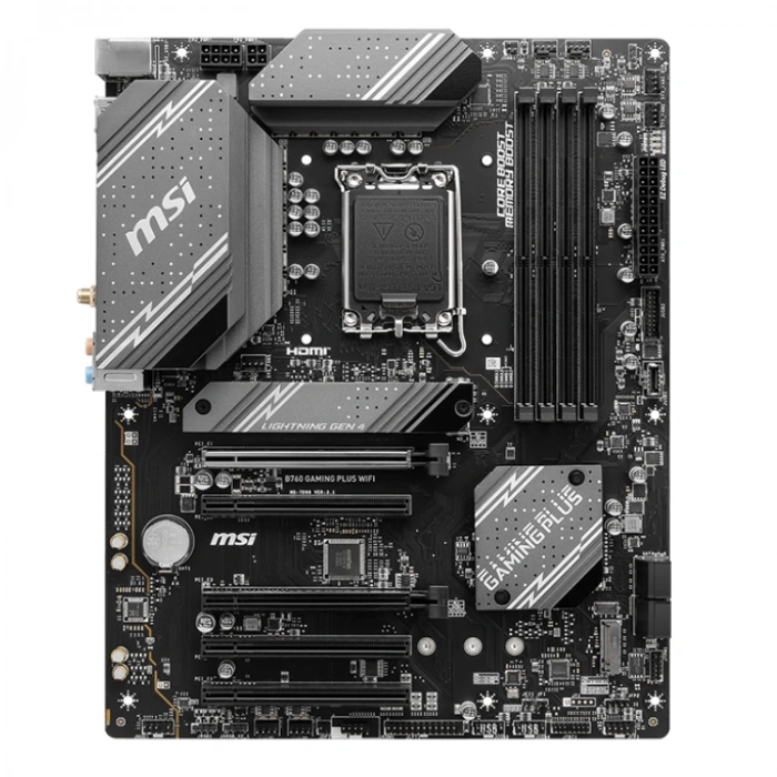 MSI B760 GAMING PLUS WIFI 6800MHz(OC) DDR5 Soket 1700 M.2 HDMI DP ATX Anakart
