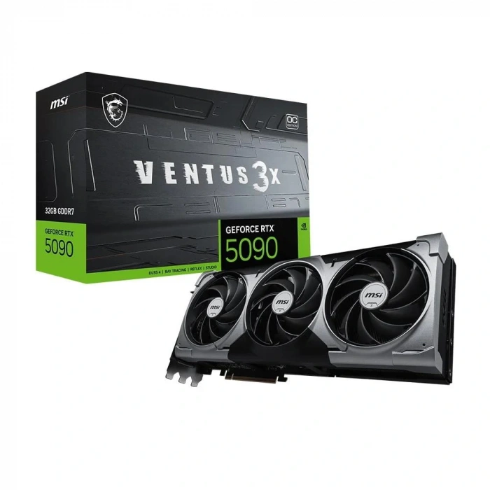 Msı GeForce RTX5090 32G VENTUS 3X OC 32GB GDDR7 512 Bit DLSS 4 Ekran Kartı