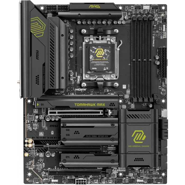 MSI MAG B850 TOMAHAWK MAX WIFI AM5 DDR5 8400(OC)MHz ATX Gaming Anakart
