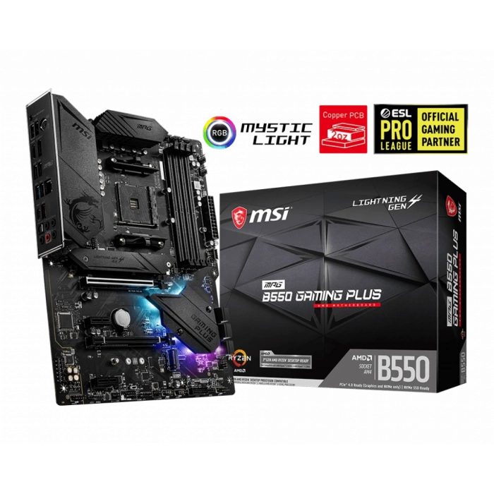 MSI MPG B550 Gaming Plus AM4 DDR4 4400(OC)MHz ATX Gaming Anakart