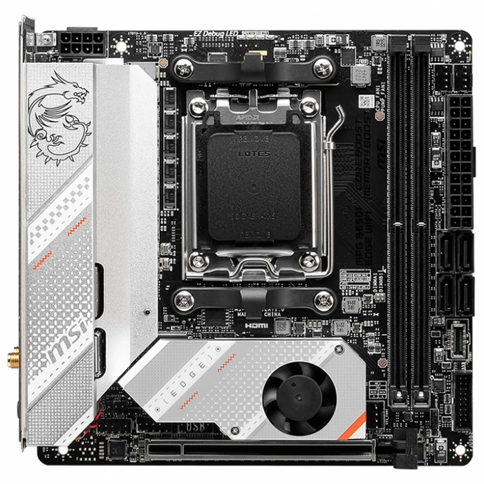 MSI MPG B650I EDGE WIFI AM5 DDR5 6600(OC)MHz Mini-ITX Gaming Anakart