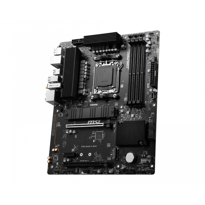 MSI PRO B650-S WIFI 7200MHz(OC) DDR5 Soket AM5 USB 3.2 M.2 HDMI DP ATX Anakart