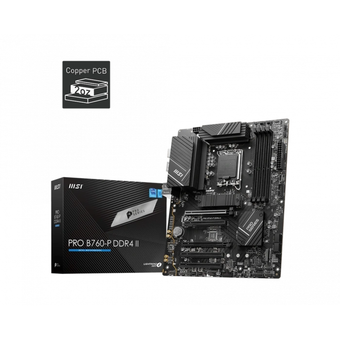 MSI PRO B760-P DDR4 II 5333(OC) DDR4 Soket 1700 M.2 HDMI ATX Anakart