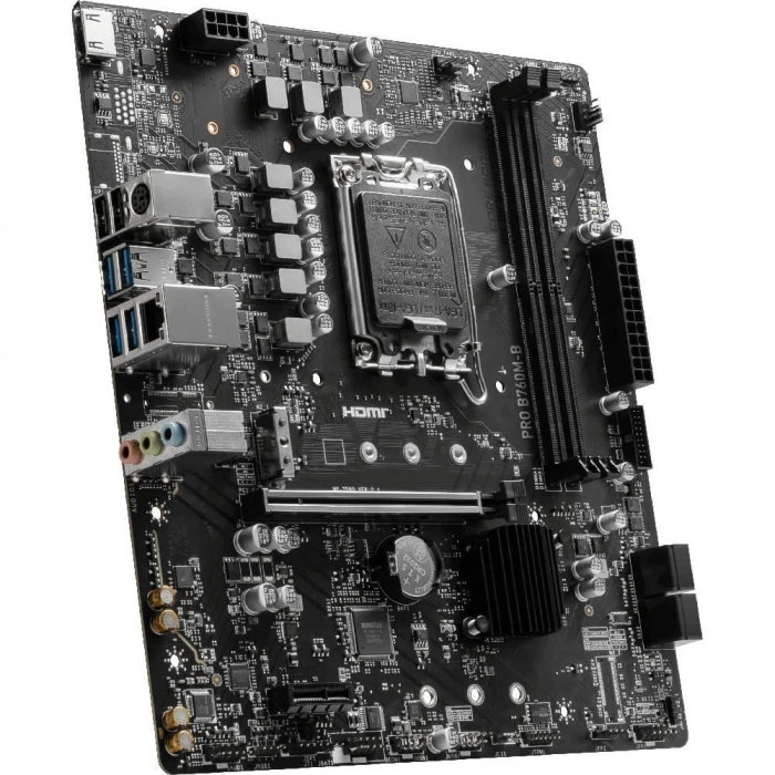 MSI PRO B760M-B 4800MHz (OC) DDR4 Soket 1700 M.2 HDMI mATX Anakart