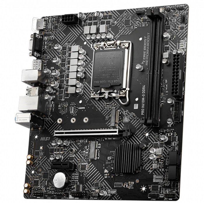 MSI PRO H610M-G DDR4 3200MHz(OC) DDR4 Soket 1700 M.2 HDMI DP VGA mATX Anakart