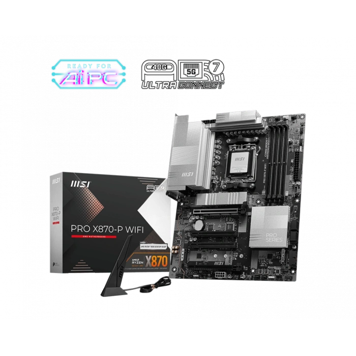 MSI PRO X870-P WIFI AM5 DDR5 8200(OC)MHz ATX Gaming Anakart