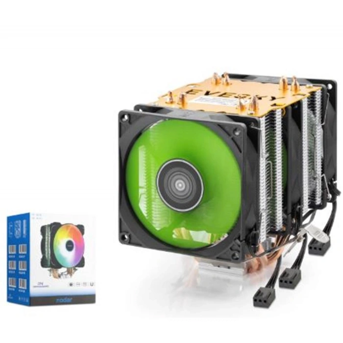 NODAR ND2605 CPU Kule Tipi İşlemci Soğutucu Üç Fanlı 90 mm Siyah