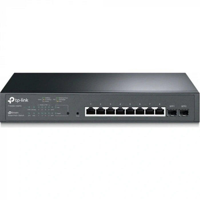 Omada Tp-Link SG2210P 8 Port Poe+ 10-100-1000 Mbps 2 SFP Yönetilebilir Switch