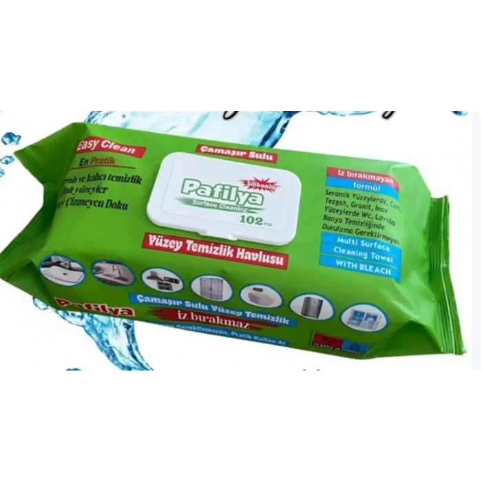 Pafilya Çamaşır Sulu  Yüzey Temizlik Havlusu 102 li (İz Bırakmaz)(Seramik-Cam-Banyo-Wc-Granit)