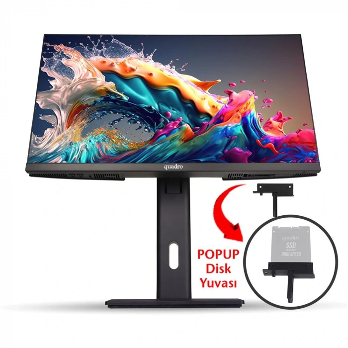 Quadro EXPANSE AI B224 25850 23.8 IPS Ci5 12450H 8gb 512gb NVME SSD OB VGA Freedos AIO P.İzi