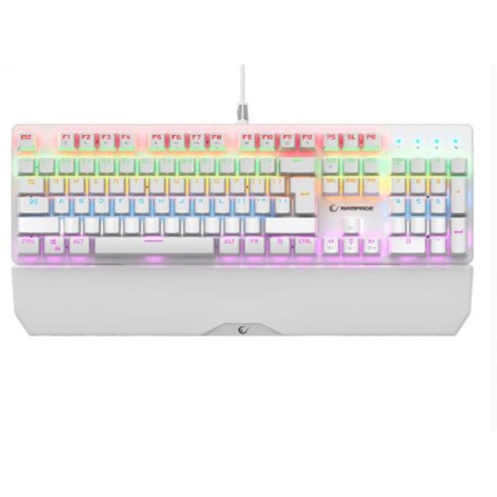 Rampage KB-R86 UMBRA Beyaz USB Rainbow Aydınlatmalı Blue  English Mekanik Gaming Oyuncu Klavye