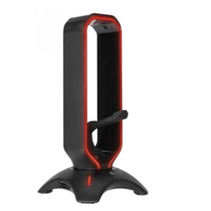 Rampage RM-H66 GUARD Siyah RGB Işıklı 2-Usb Port Kulaklık İçin Stand