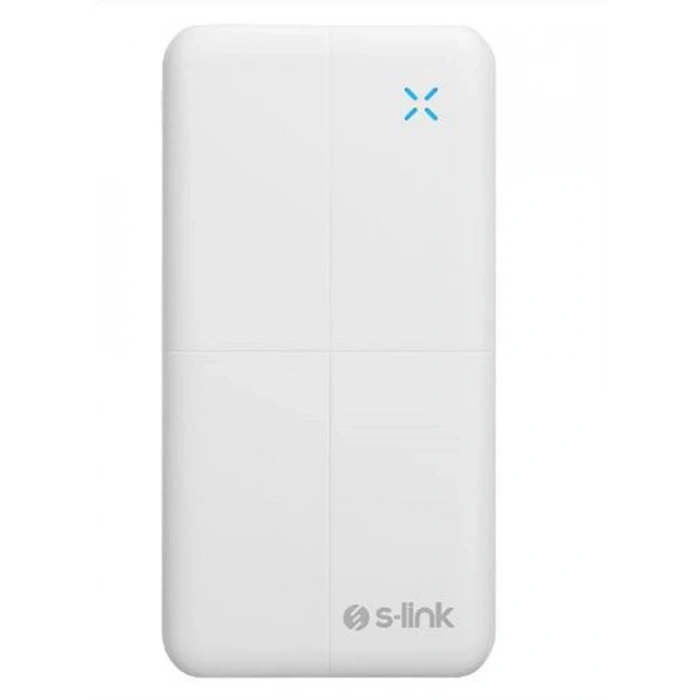 S-link IP-G12N 10000mAh Micro+Usb+ Type-C Giriş+Çıkış Beyaz. Taşınabilir Pil Şarj Cihazı Powerbank