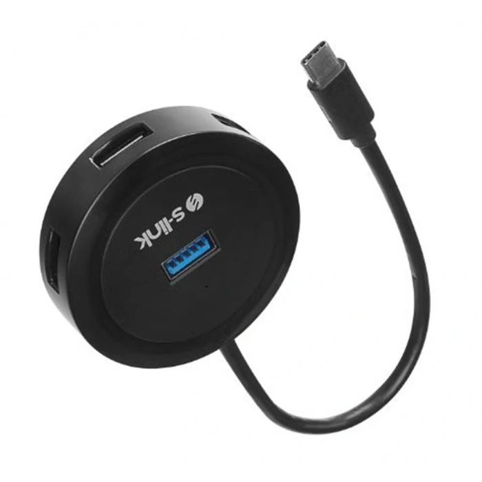 S-link SW-U340 4 Port Usb 3.0 Gri Type-C Hub